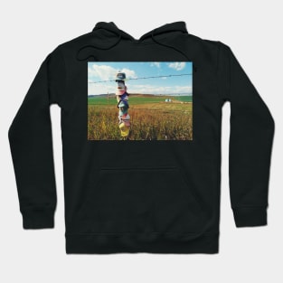 Agriculture farmland in Canadian prairie, Alberta, Canada. Hoodie